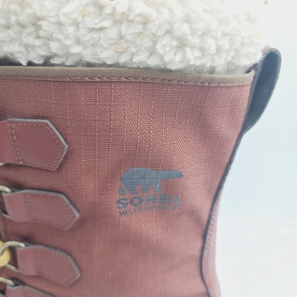 Sorel Men\'s Brown Black Cozy Carnival Fur‎ Mid-Calf Winter Snow Boots Size 9 main image 4